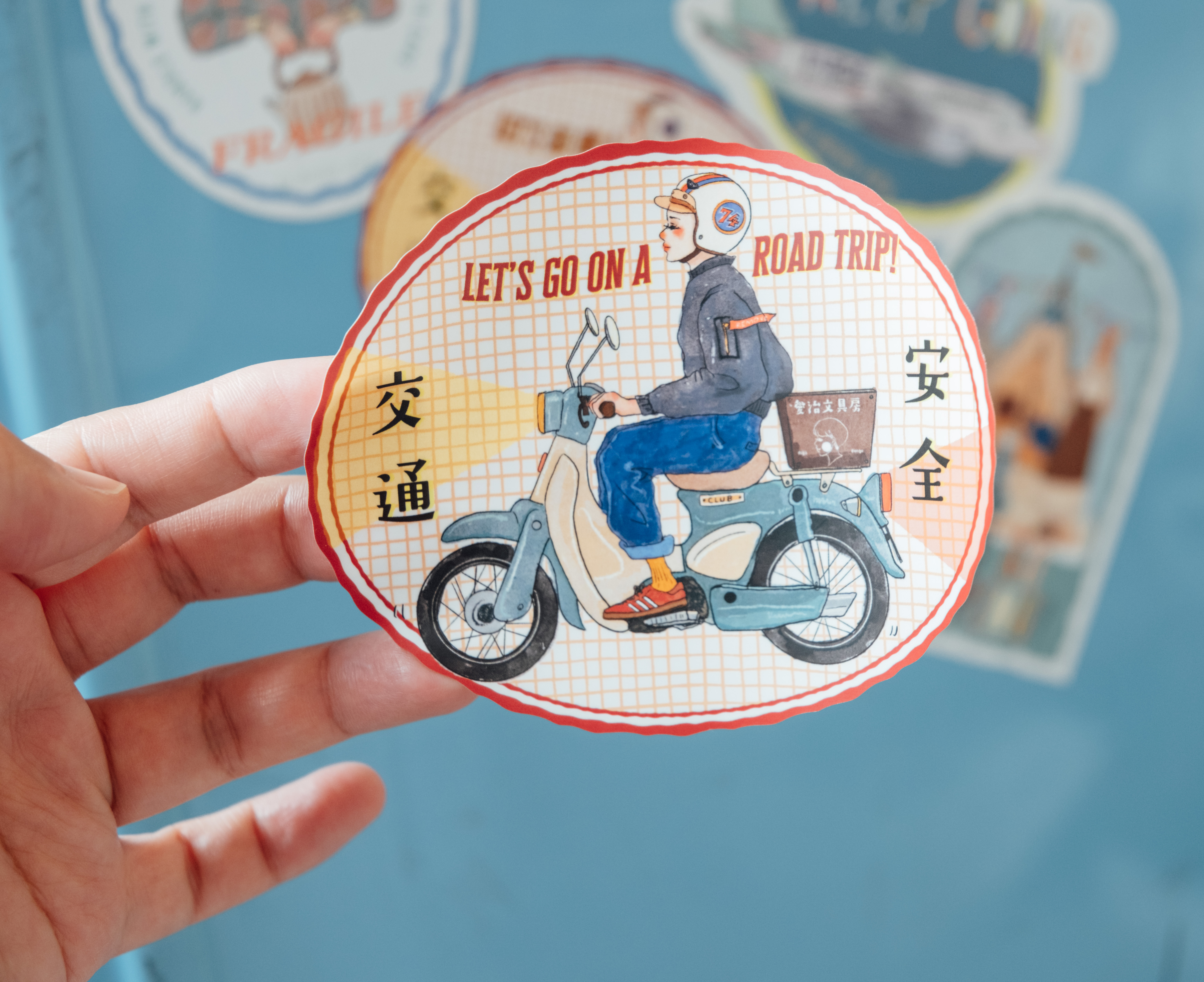 La Dolce Vita Waterproof Luggage Sticker - Drive Safely